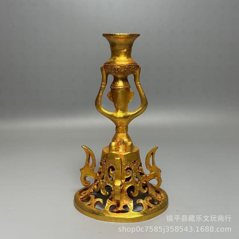 Collectible Vintage Lamps - Réplica antiga de Sanxingdui de um