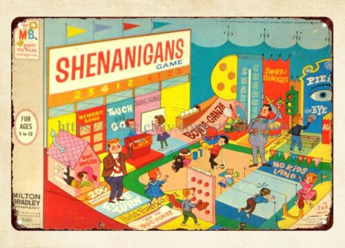 Vintage And Collectible Stores - Placa de Metal Vintage Colecionável Shenanigans