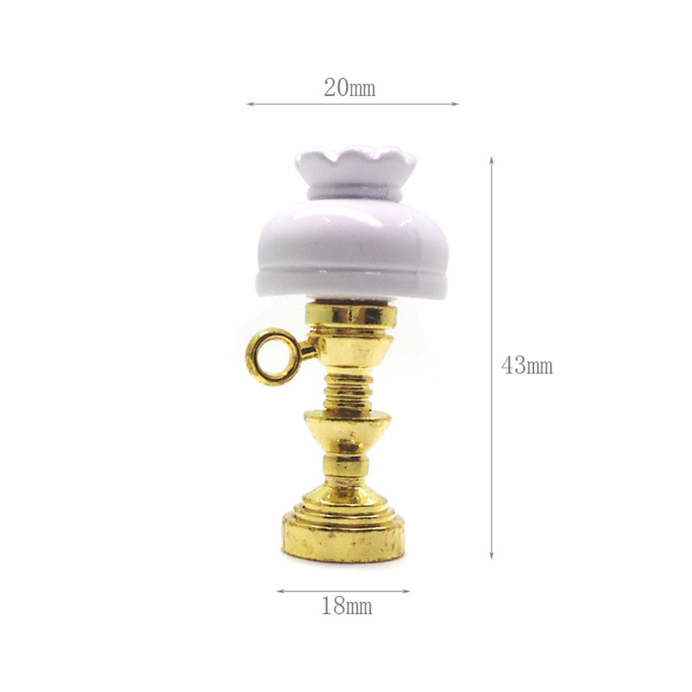 Collectible Vintage Lamps - Abajur de Mesa Mini Branco Estilo