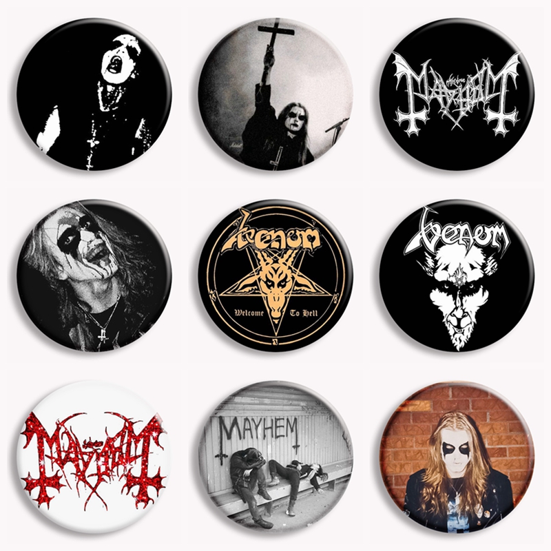 Rock mayhem banda botão macio  - Vintage Collectible Pins avaliação e preço