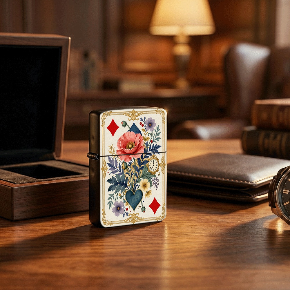 Isqueiro Vintage Estilo Cartas - Vintage Collectible Playing Cards avaliação e preço