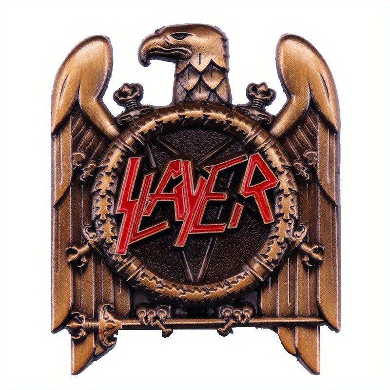 1pc retro heavy metal banda po - Vintage Collectible Pins avaliação e preço