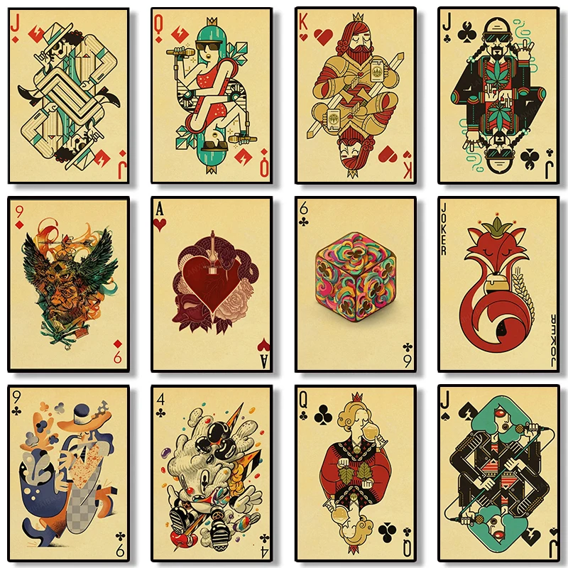 Pôster de Citações da Coleção  - Vintage Collectible Playing Cards avaliação e preço