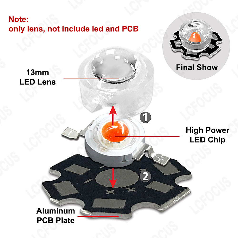 13mm 1w 3w mini lente led 15 3 - Darkroom Enlarger Lens avaliação e preço