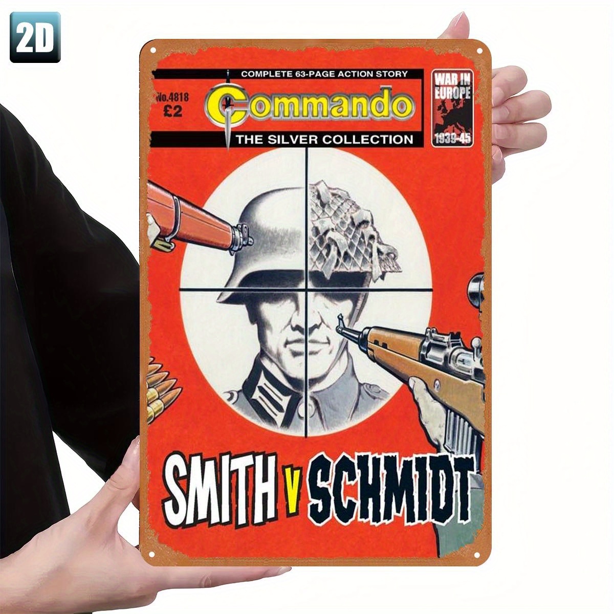 vs. Schmidt: Placa de Metal da - Vintage Vs Collectible avaliação e preço