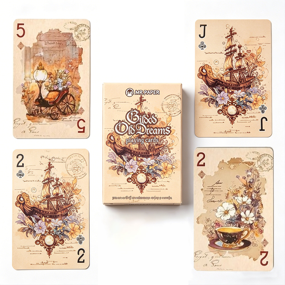 55 Cartas de Baralho Estéticas - Vintage Collectible Playing Cards avaliação e preço