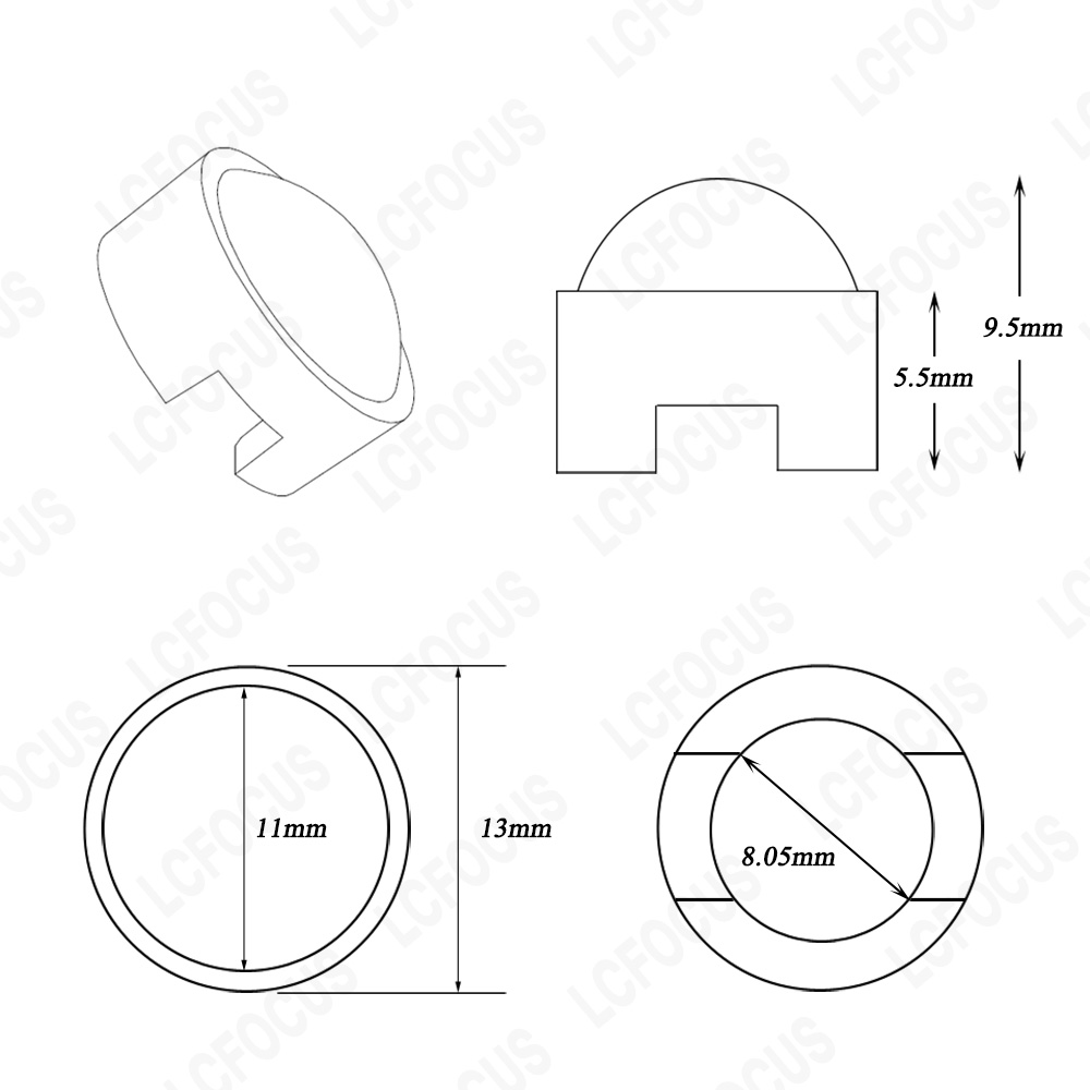 1W 3W 5W Mini Lente LED Lente  - Darkroom Enlarger Lens avaliação e preço