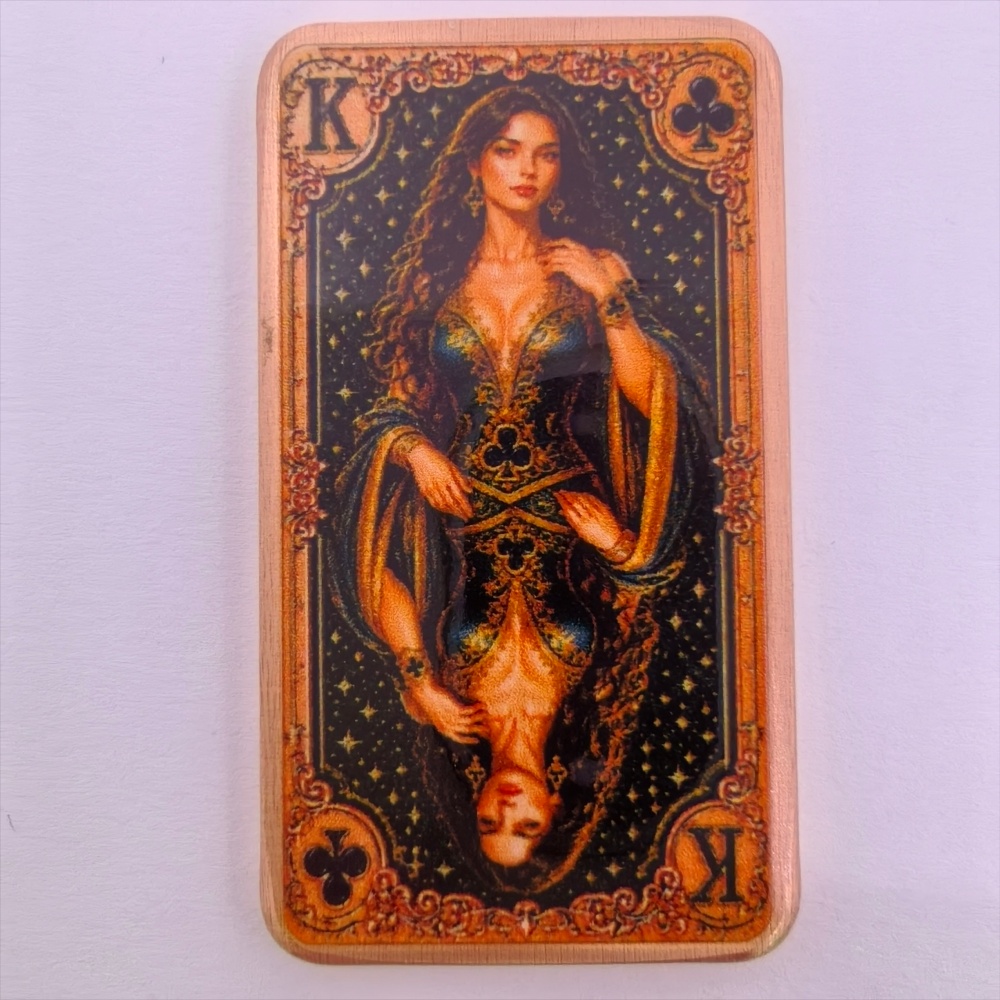 Barra de cobre puro .999 de 1  - Vintage Collectible Playing Cards avaliação e preço