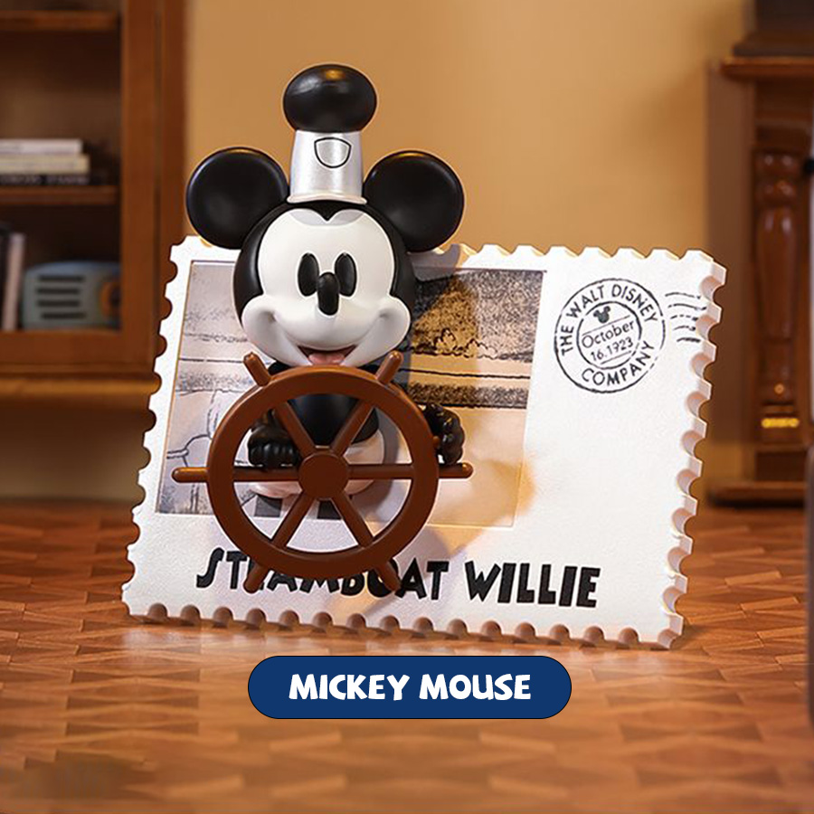 MINISO Disney Blind Box Série  - Collectible Vintage Disney Stamps avaliação e preço