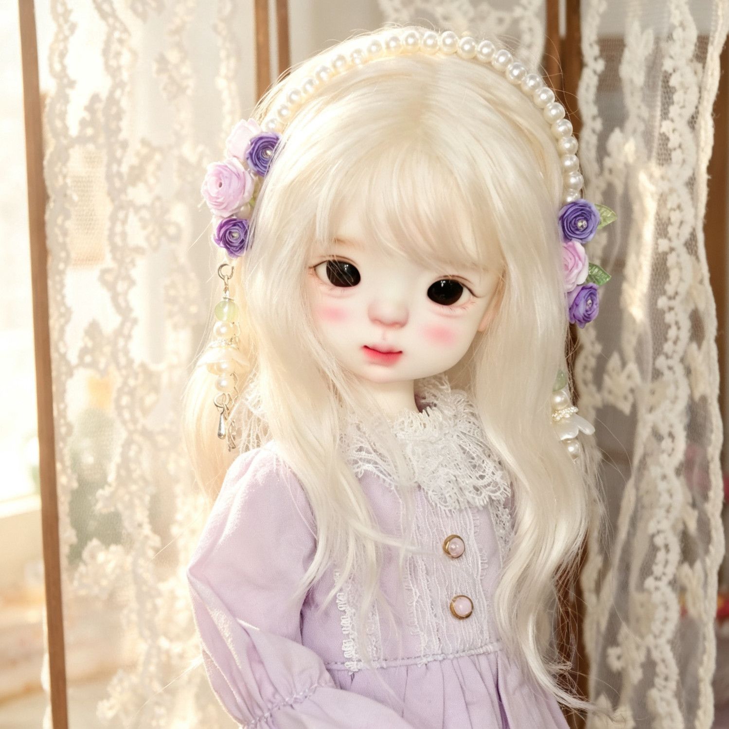 Tiara de Boneca com Flores de  - Vintage Collectible And Vintage Dolls avaliação e preço